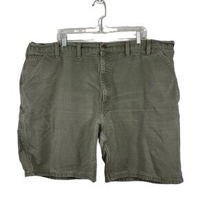 Carhartt Mens Size 46 Olive Canvas Carpenter Shorts